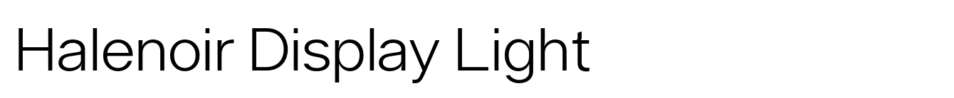 Halenoir Display Light